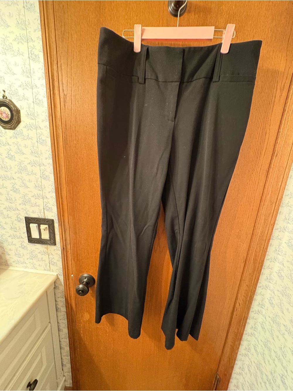 Maurice’s Black Women's Dress Polished Pants 11/12 Short Straight EUC